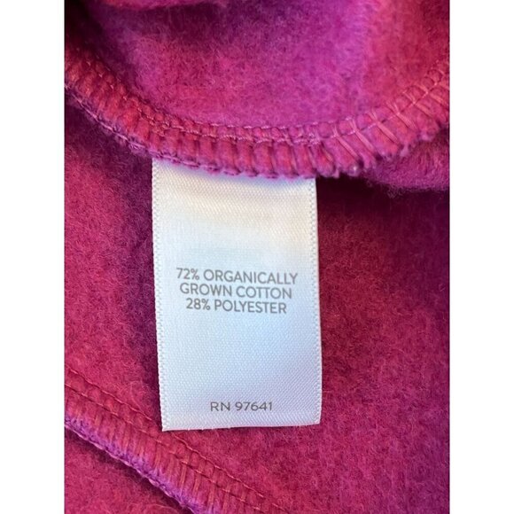 J. Jill Fuchsia Pink Seamed Mock Neck Pullover Organic Cotton Blend Medium - Picture 7 of 9